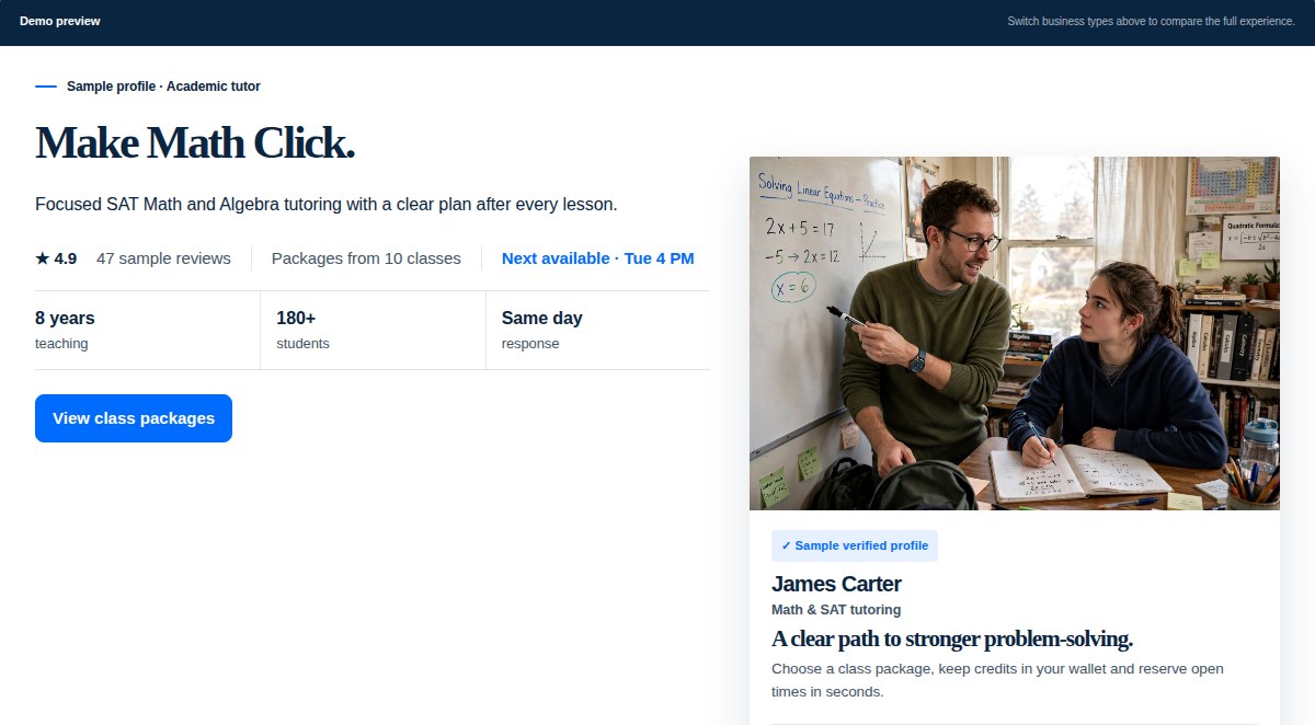 A managed services website built by Forsyth Foundry: a tutoring business homepage with the headline 'Make Math Click', lesson packages, ratings and a verified tutor profile